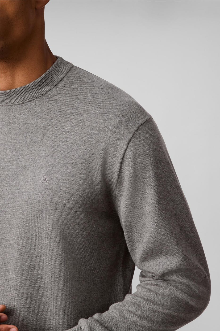 Calvin Klein Jeans - Grijze Icon Logo trui
