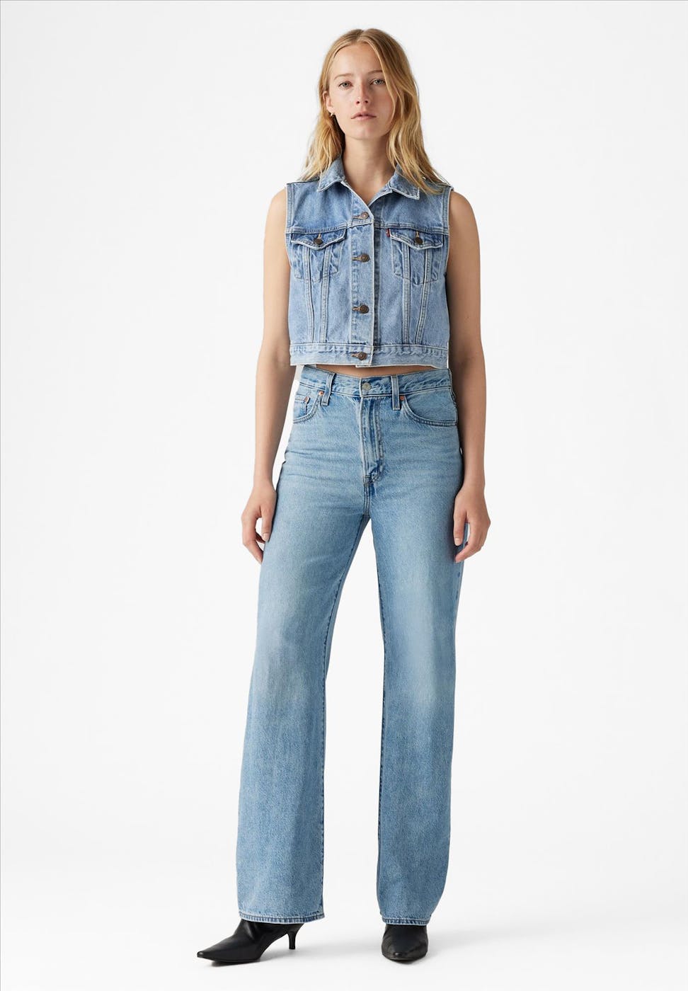 Levi's - Lichtblauwe Ribcage Wide jeans