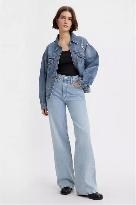 Levi's - Lichtblauwe Ribcage Wide jeans