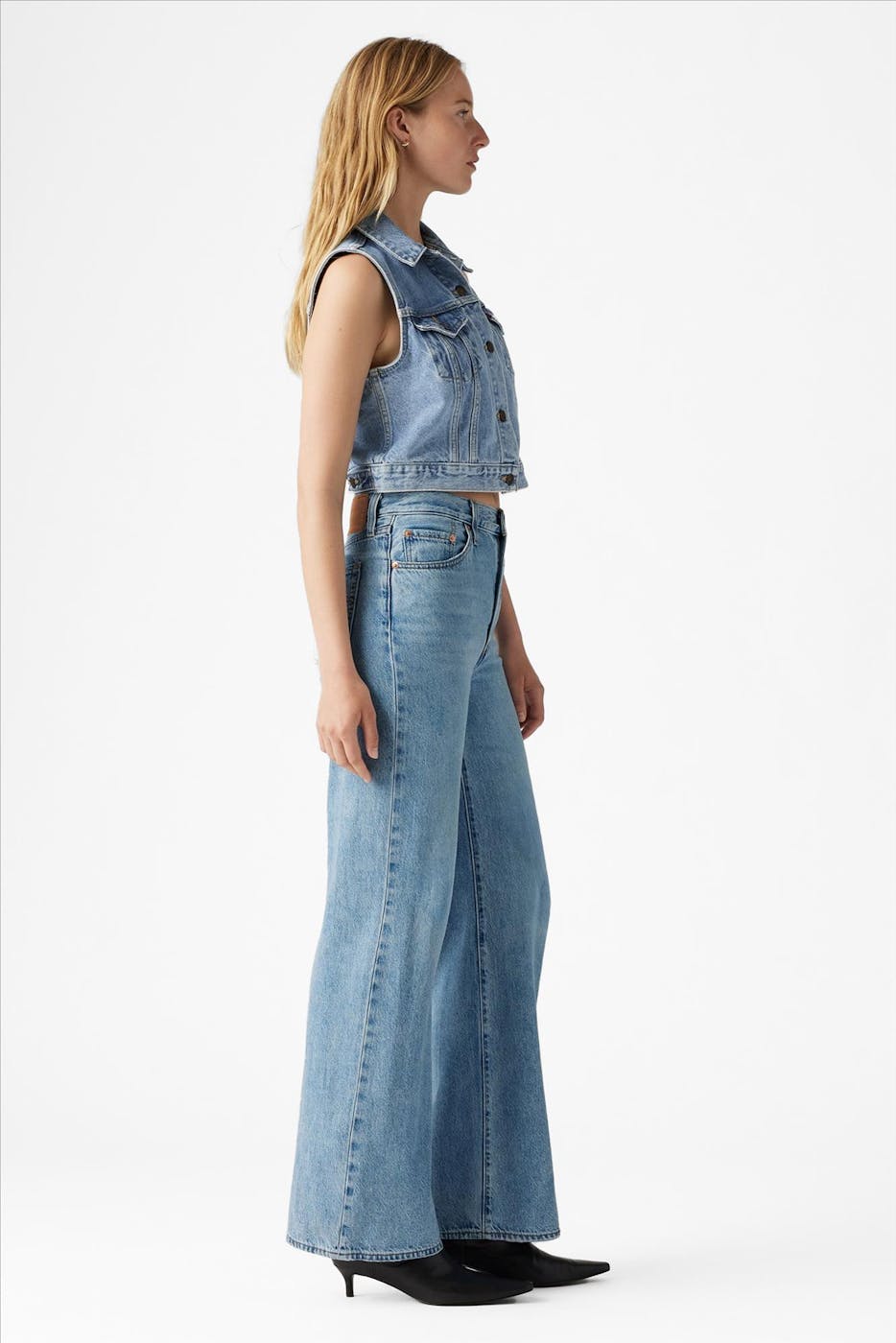 Levi's - Lichtblauwe Ribcage Wide jeans