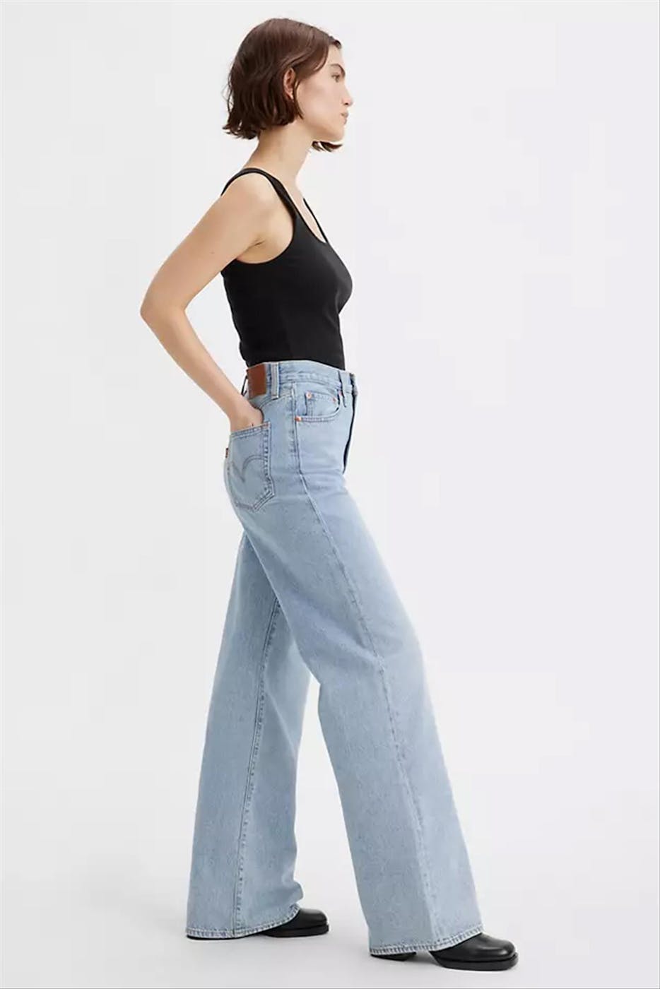 Levi's - Lichtblauwe Ribcage Wide jeans