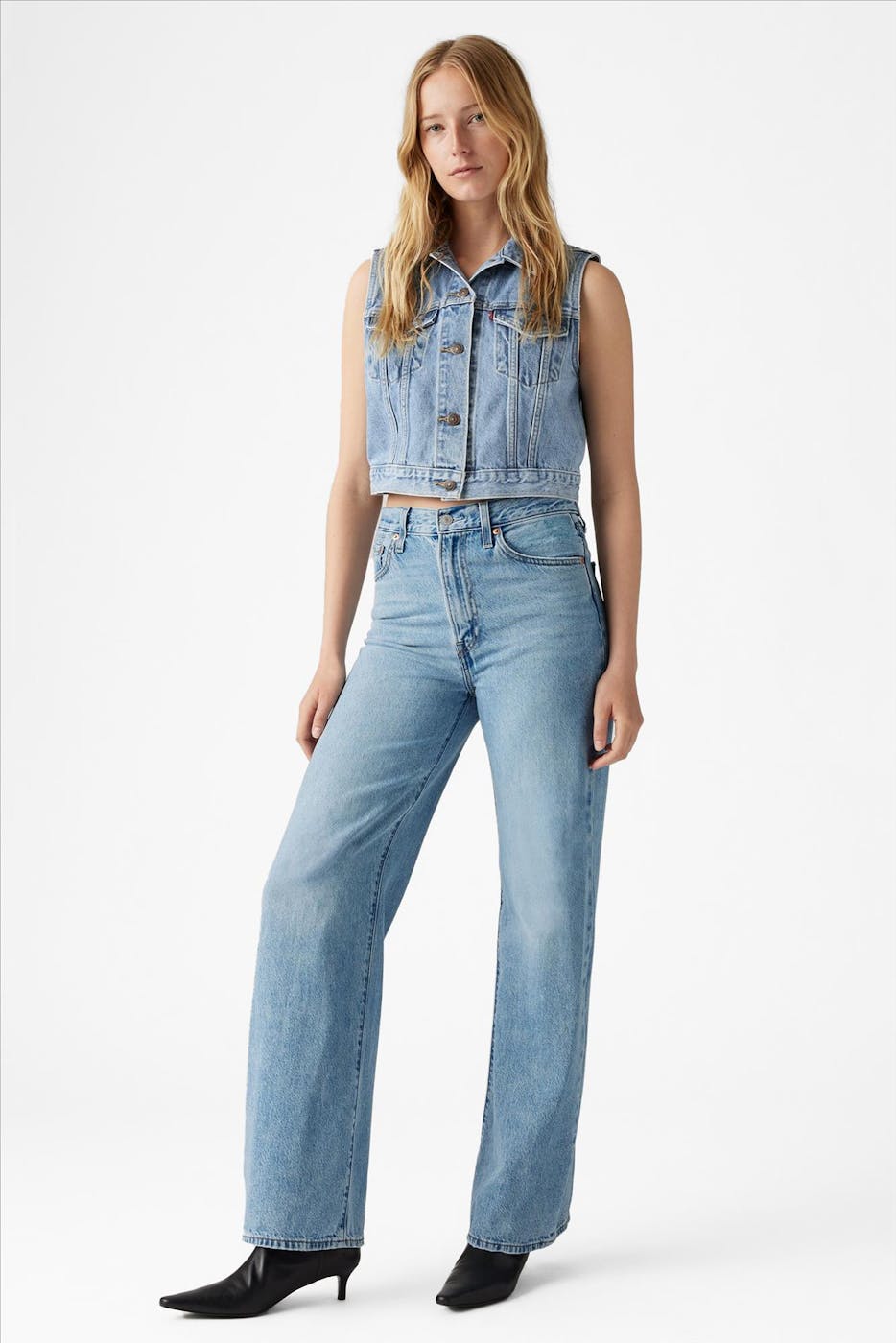 Levi's - Lichtblauwe Ribcage Wide jeans