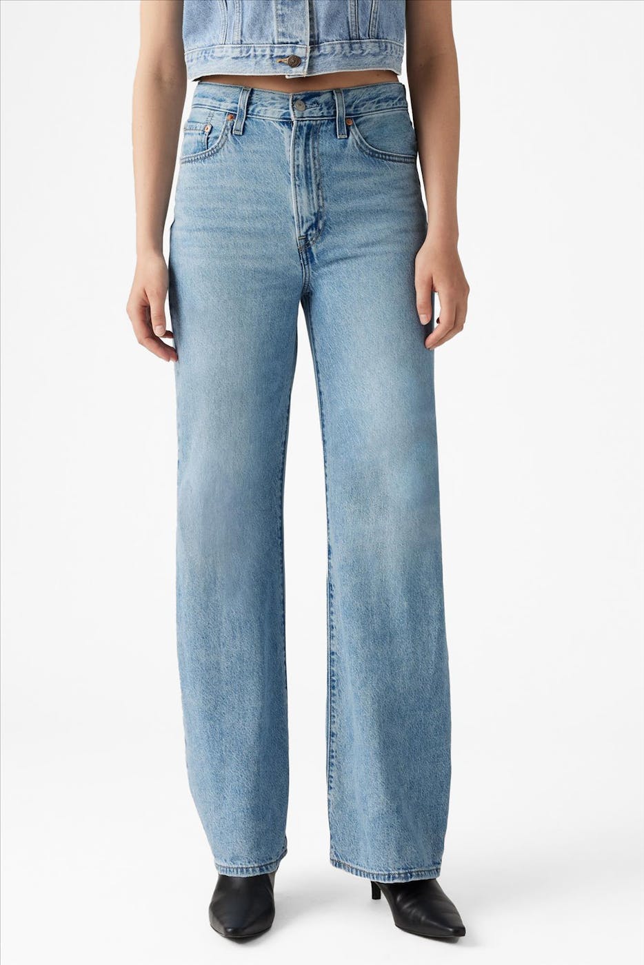 Levi's - Lichtblauwe Ribcage Wide jeans