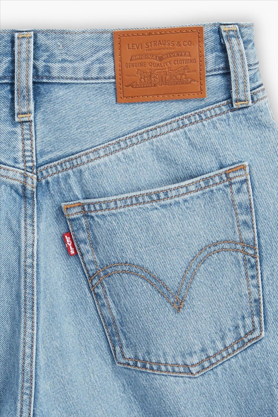 Levi's - Lichtblauwe Ribcage Wide jeans