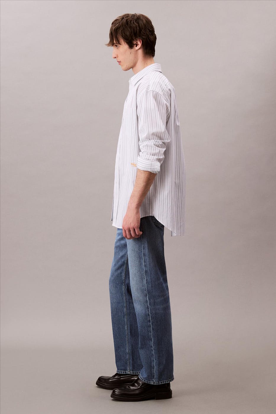 Calvin Klein Jeans - Blauwe Signature 90's straight jeans