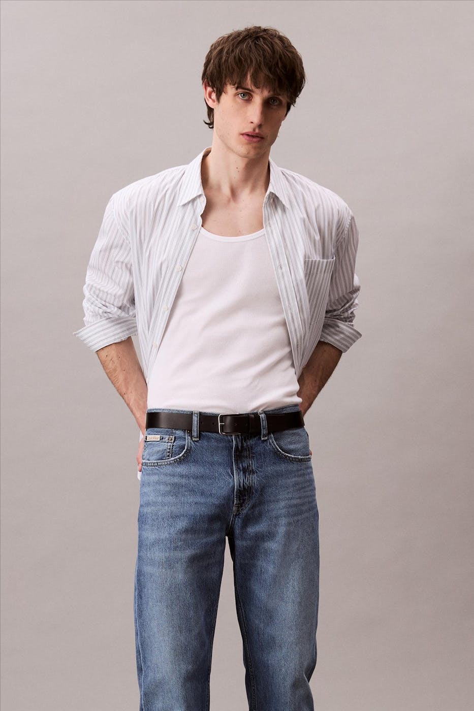 Calvin Klein Jeans - Blauwe Signature 90's straight jeans
