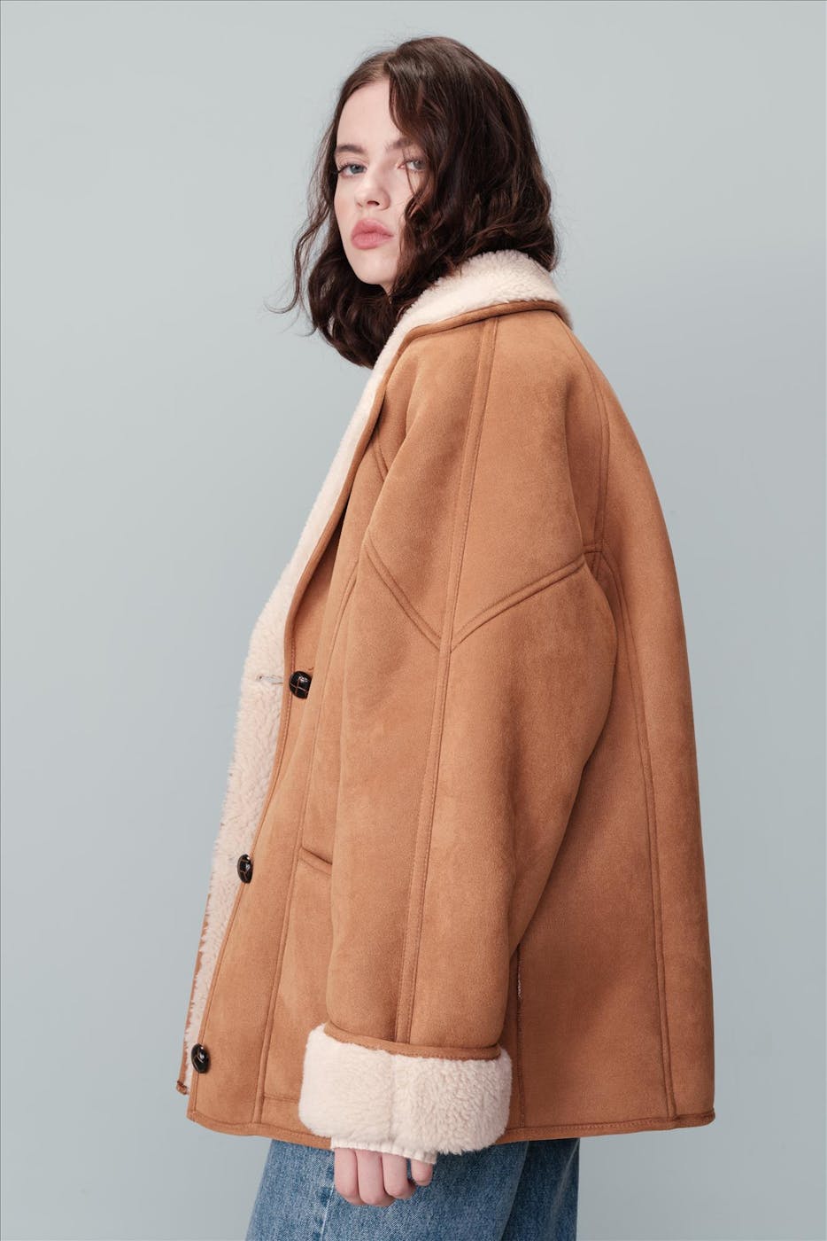 Grace & Mila - Bruine Noira jas