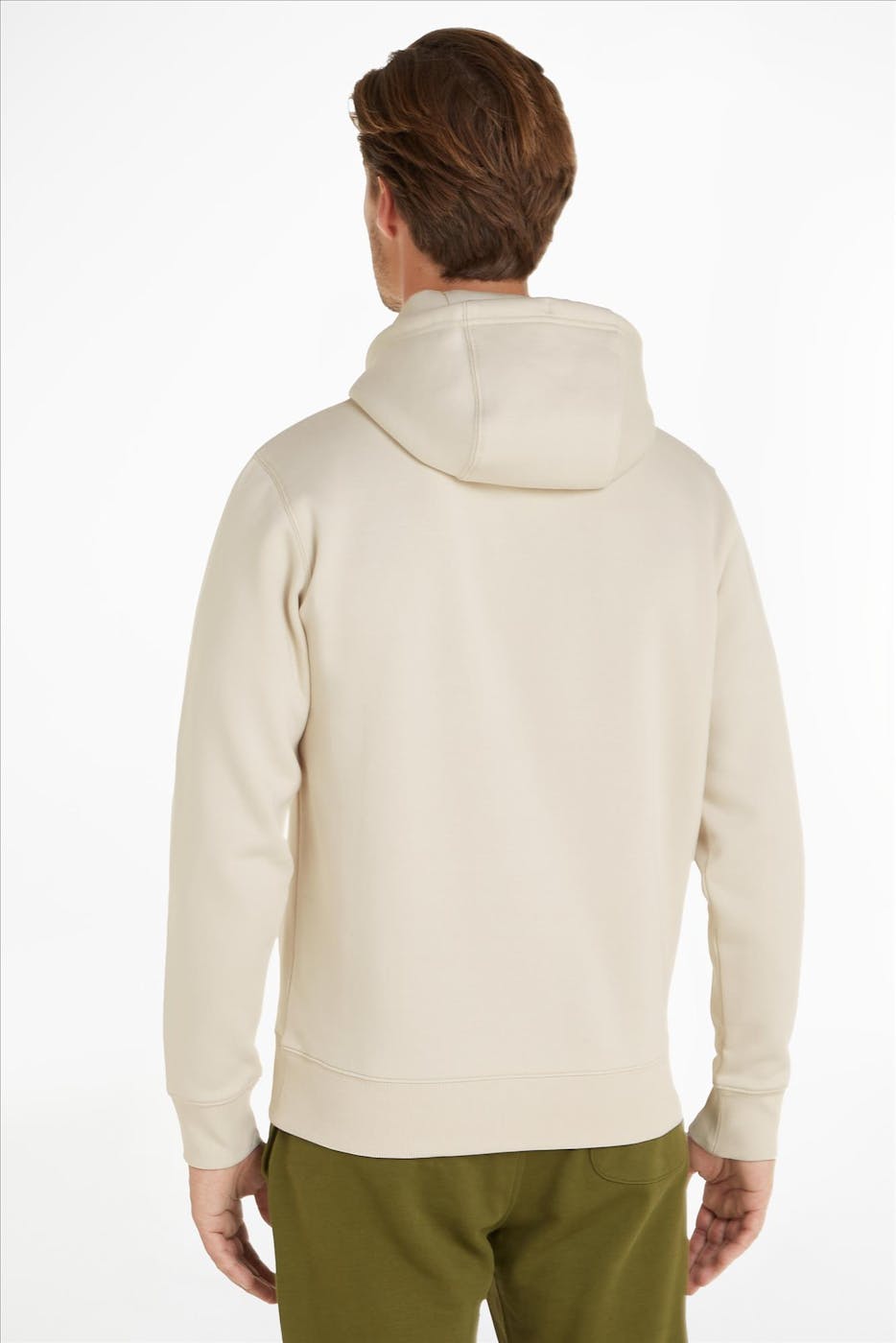 Tommy Jeans - Ecru Regular Fleece hoodie