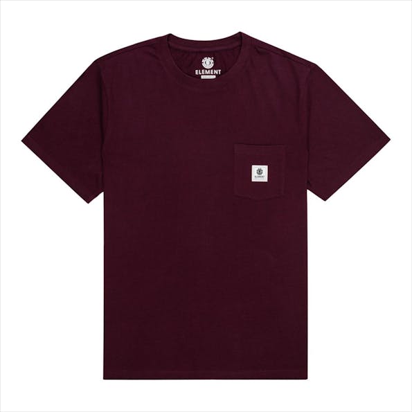 Element - Bordeaux Pocket Label T-shirt