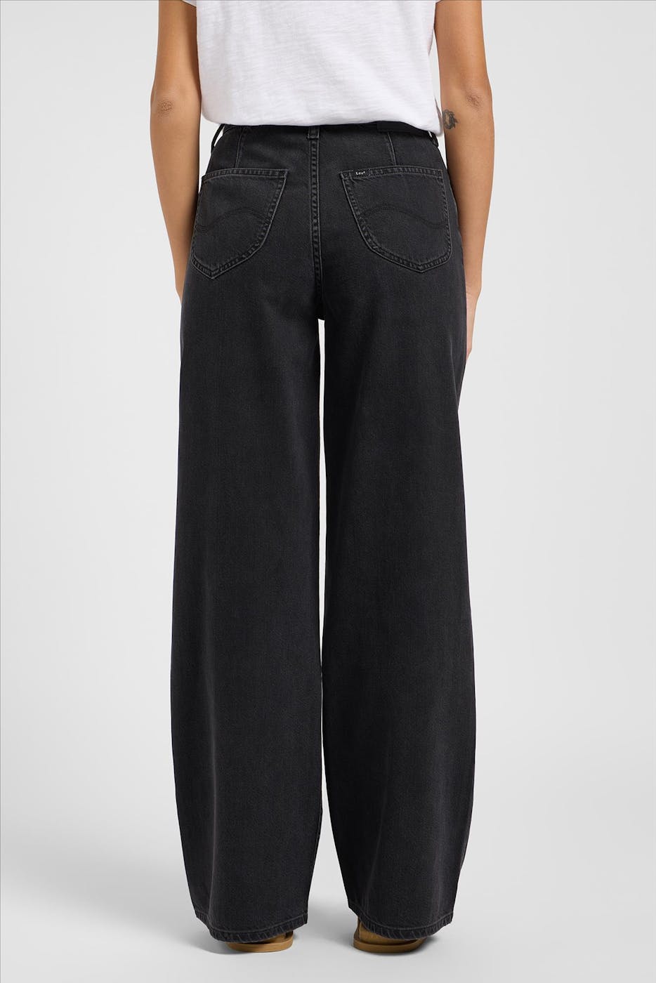 Lee - Zwarte Stella wide jeans