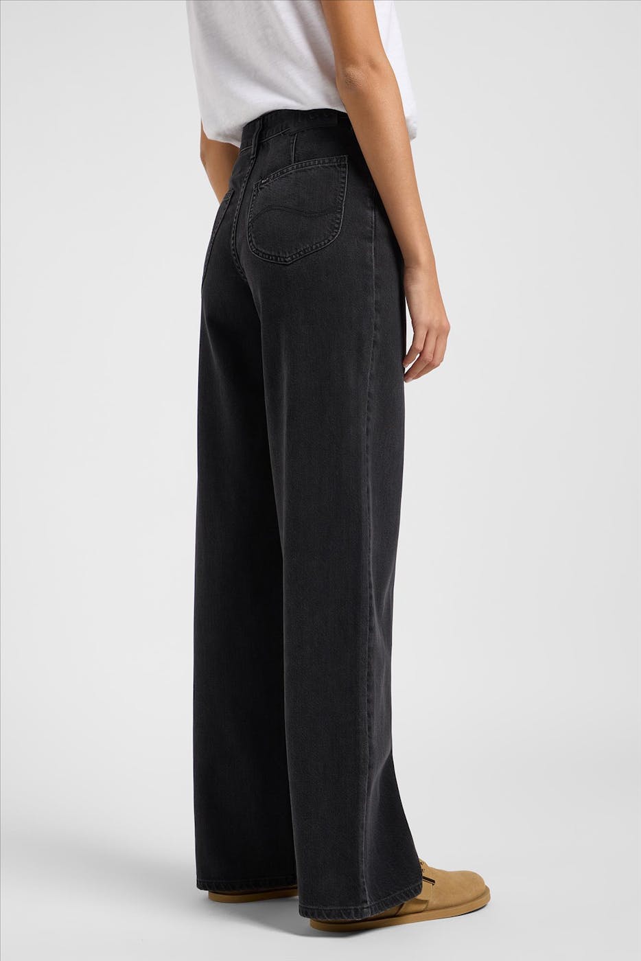 Lee - Zwarte Stella wide jeans