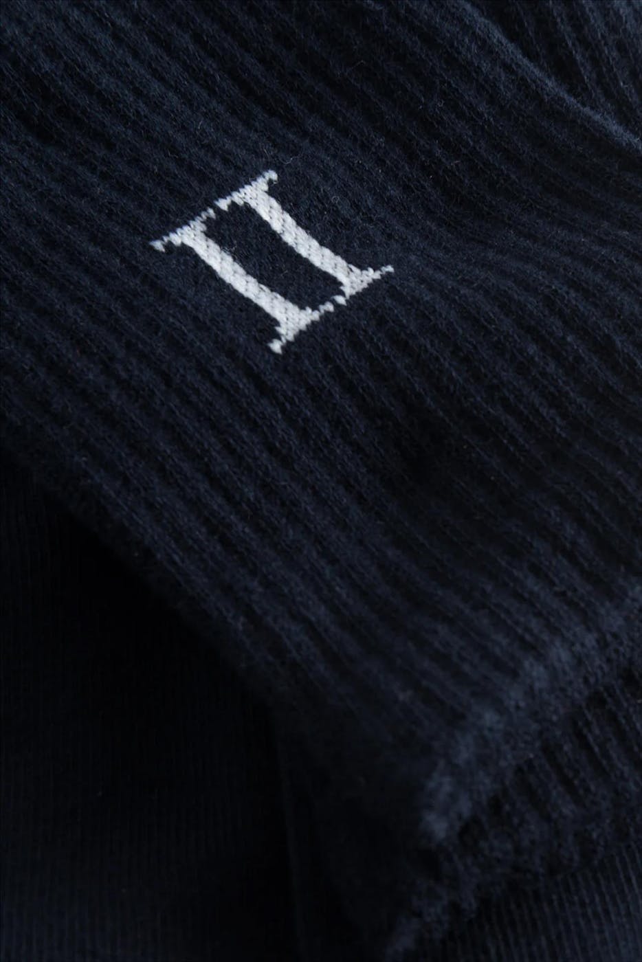 LES DEUX  - Donkerblauwe William 2-pack sokken, maat: 43-46