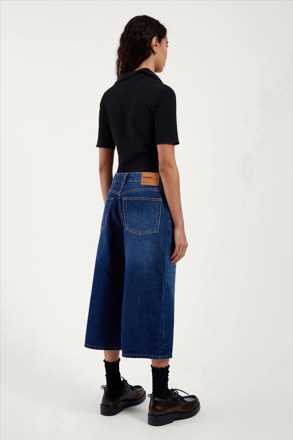 Dr. Denim - Donkerblauwe Dace jeansshort jort
