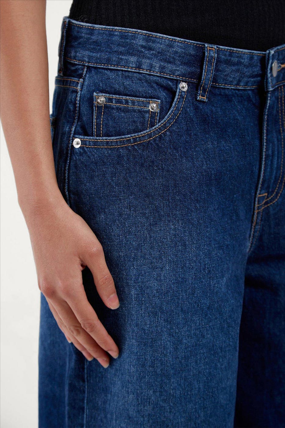 Dr. Denim - Donkerblauwe Dace jeansshort jort