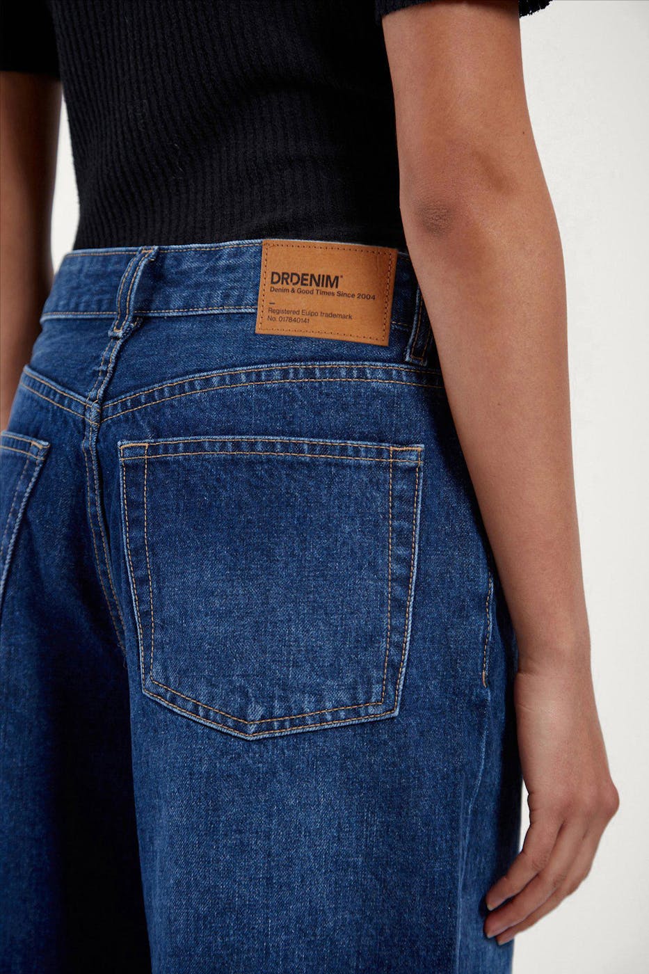 Dr. Denim - Donkerblauwe Dace jeansshort jort