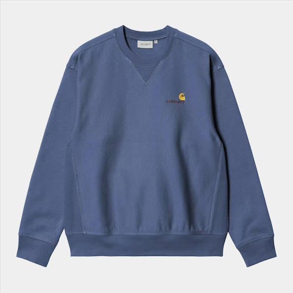 Carhartt WIP - Blauwe M' American Script sweater