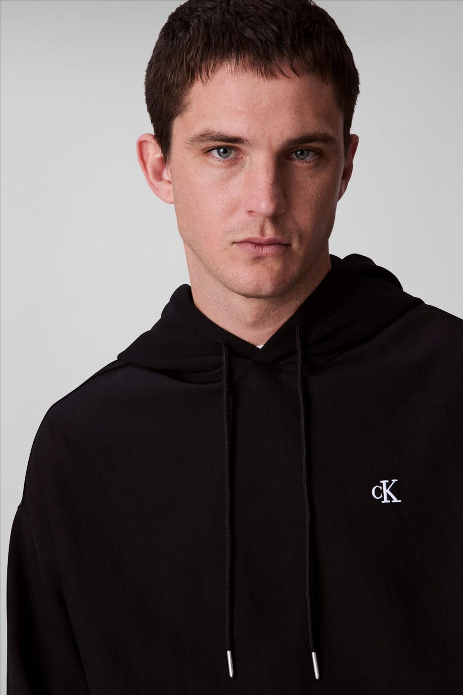 Calvin Klein Jeans - Zwarte Icon Logo hoodie