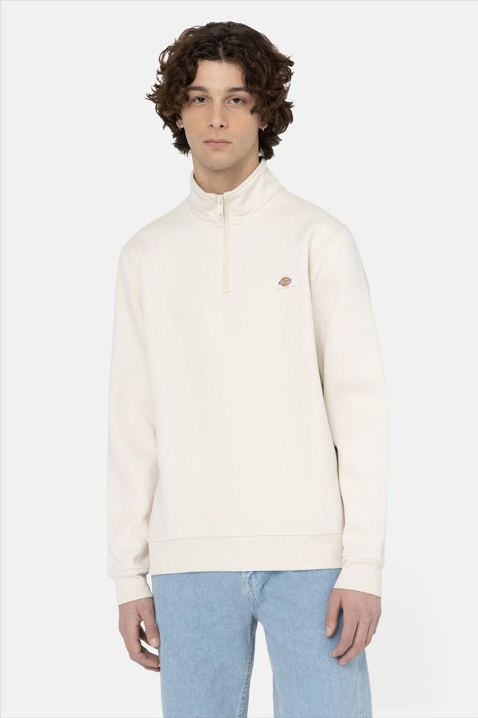 Dickies - Ecru Quarter Zip sweater