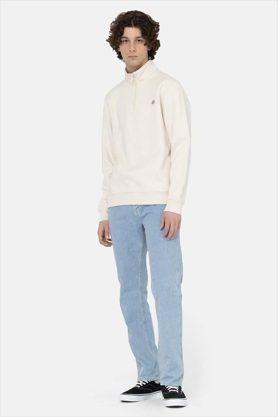 Dickies - Ecru Quarter Zip sweater
