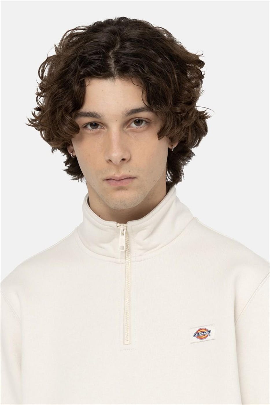 Dickies - Ecru Quarter Zip sweater