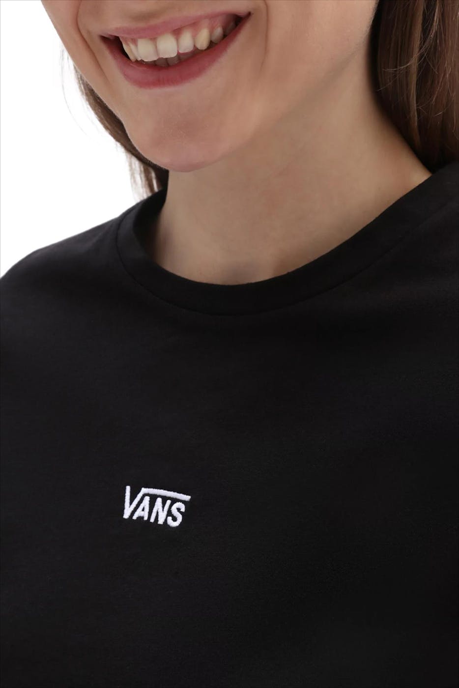 Vans - Zwarte Flying V Cropped T-shirt