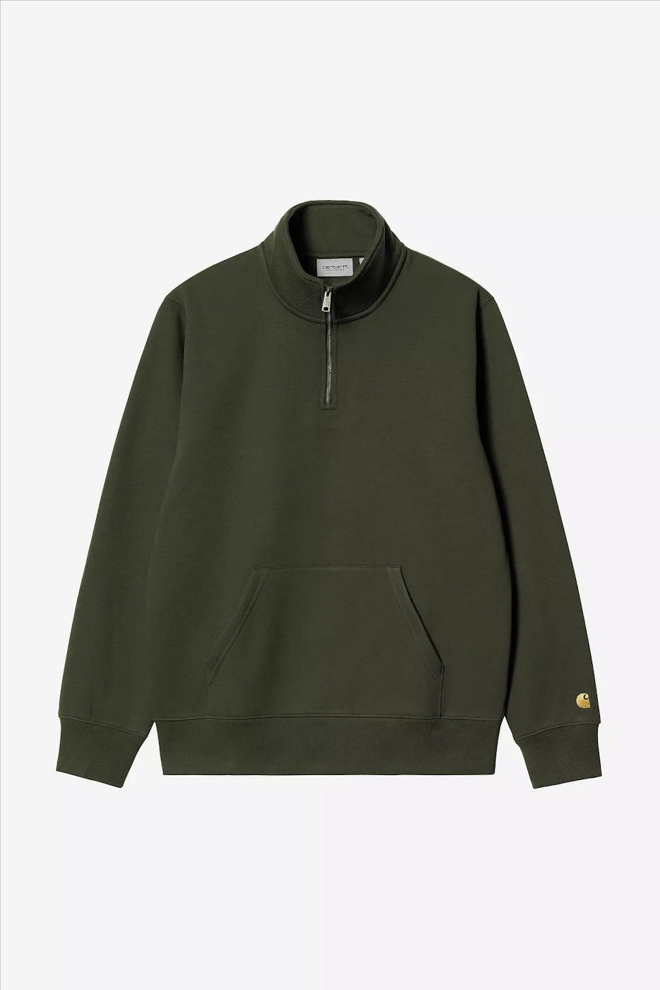 Carhartt WIP - Kaki Chase Neck Zip sweater