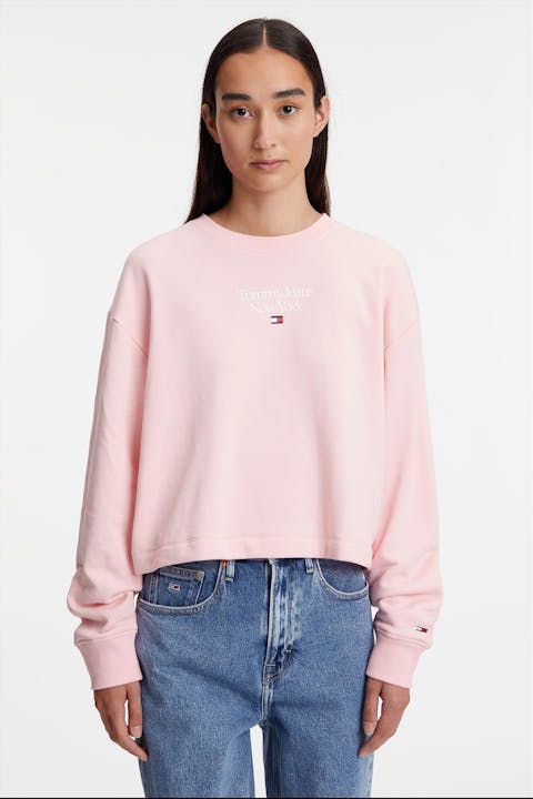 Tommy Jeans - Roze Boxy Essential sweater