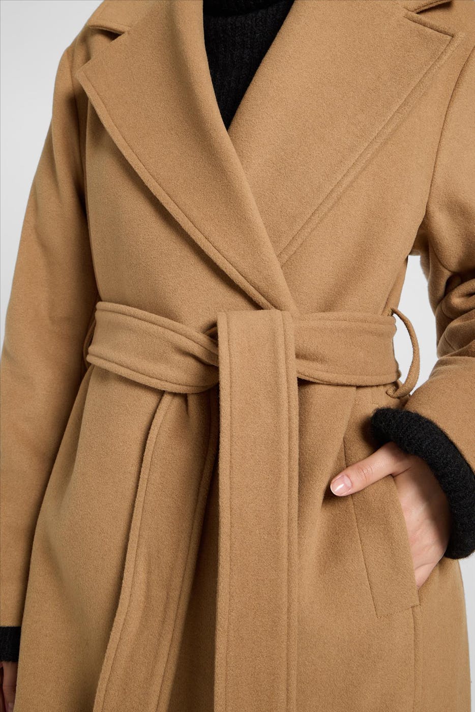 Lee - Camel Relaxed Long Wool mantel