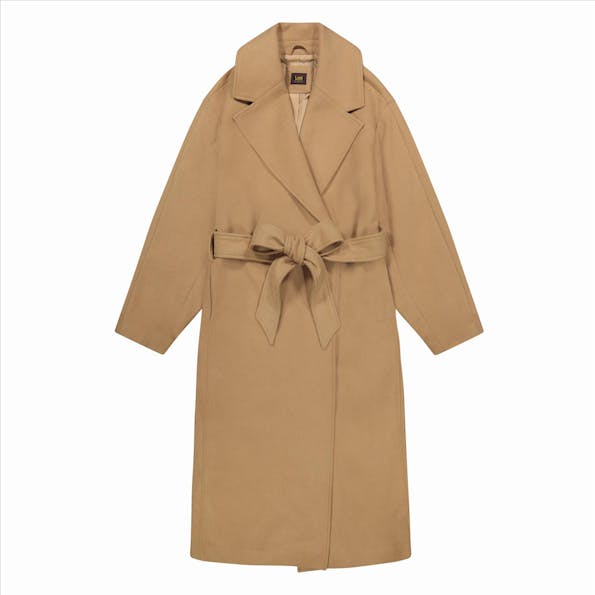 Lee - Camel Relaxed Long Wool mantel
