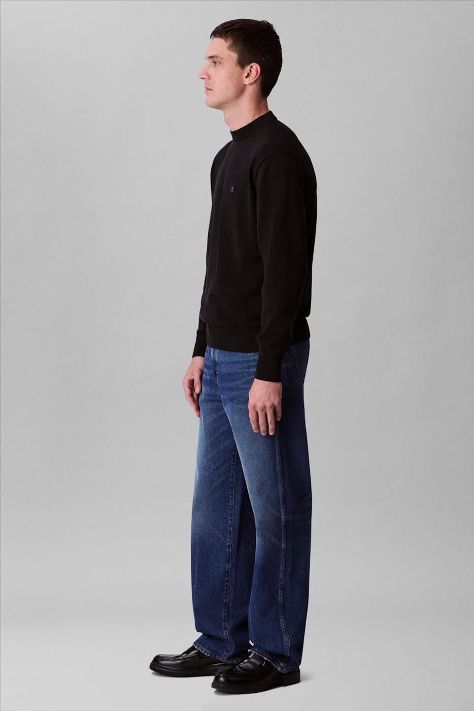 Calvin Klein Jeans - Zwarte Icon Logo trui