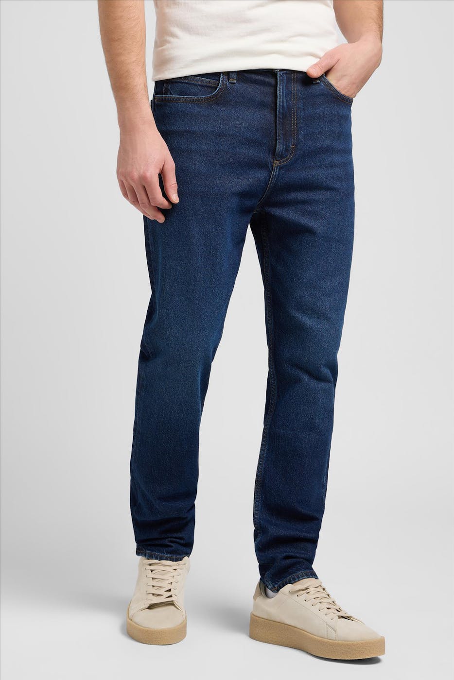 Lee - Donkerblauwe Orbital Austin tapered jeans