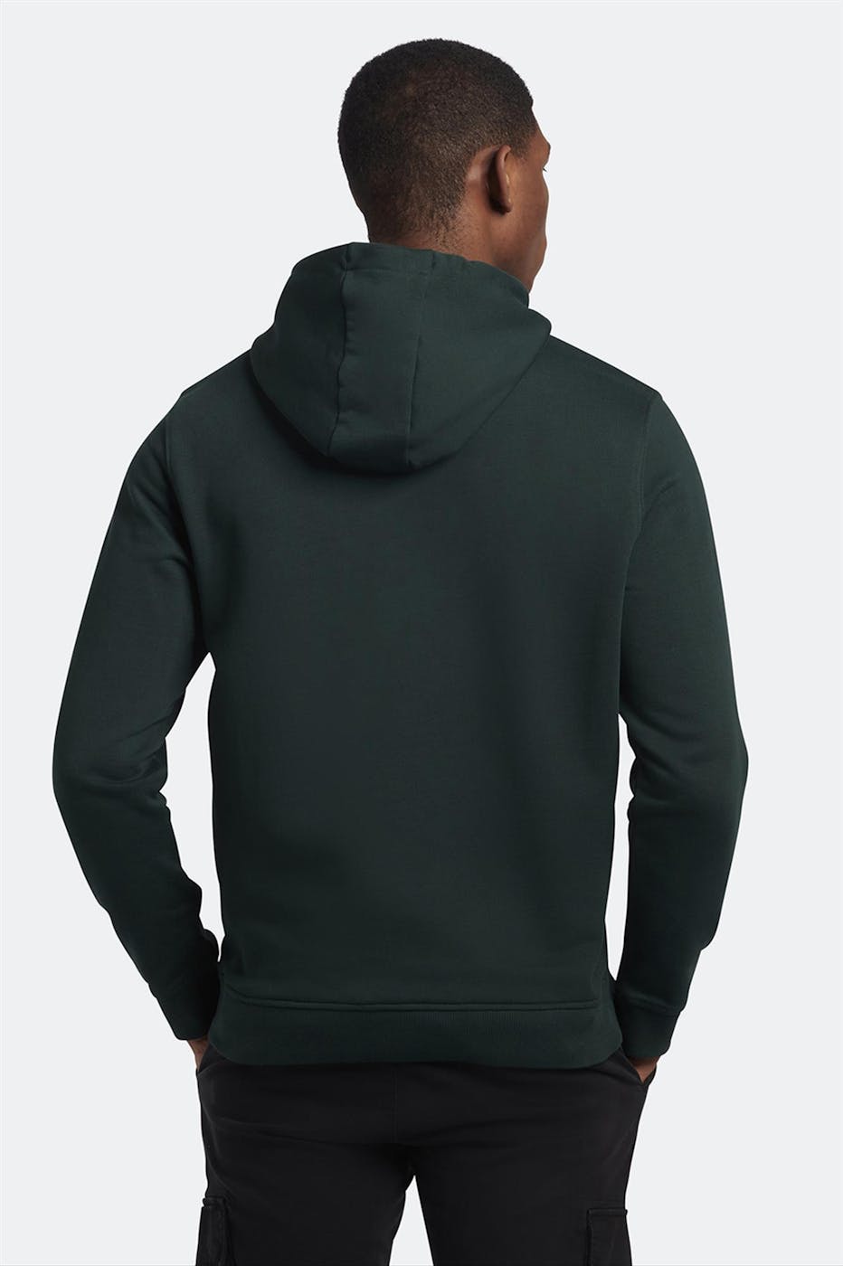Lyle & Scott - Donkergroene Pullover hoodie