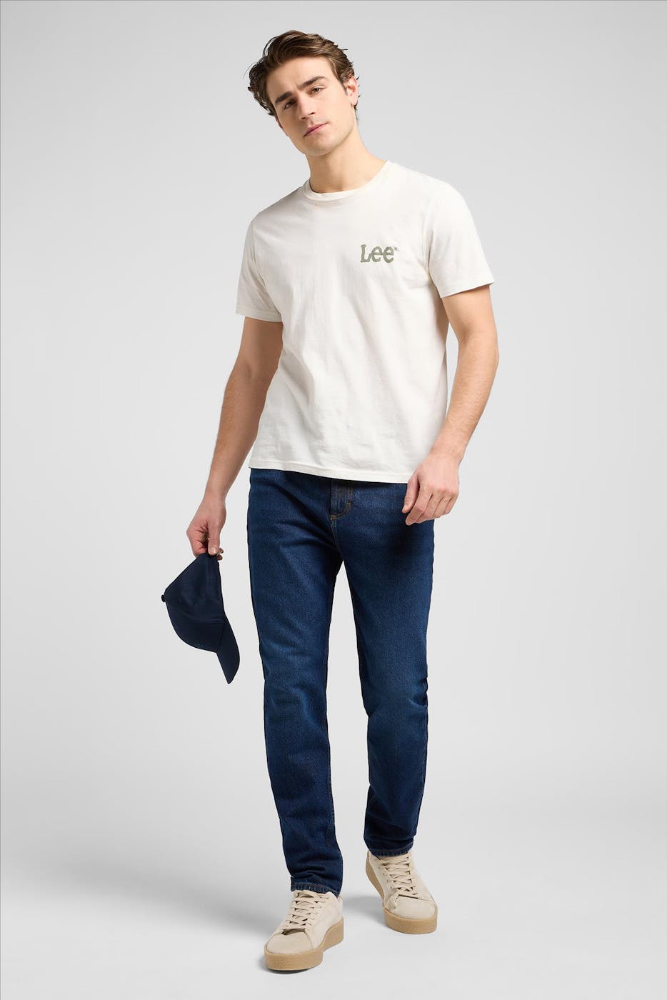 Lee - Donkerblauwe Orbital Austin tapered jeans