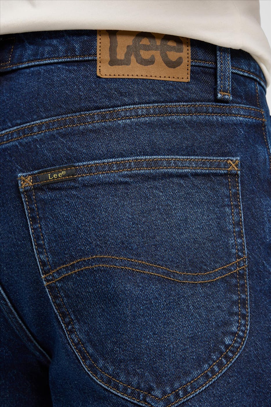 Lee - Donkerblauwe Orbital Austin tapered jeans