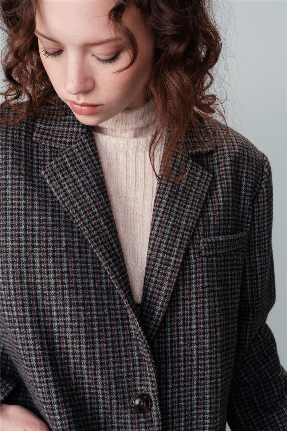Grace & Mila - Donkergrijze Novel blazer