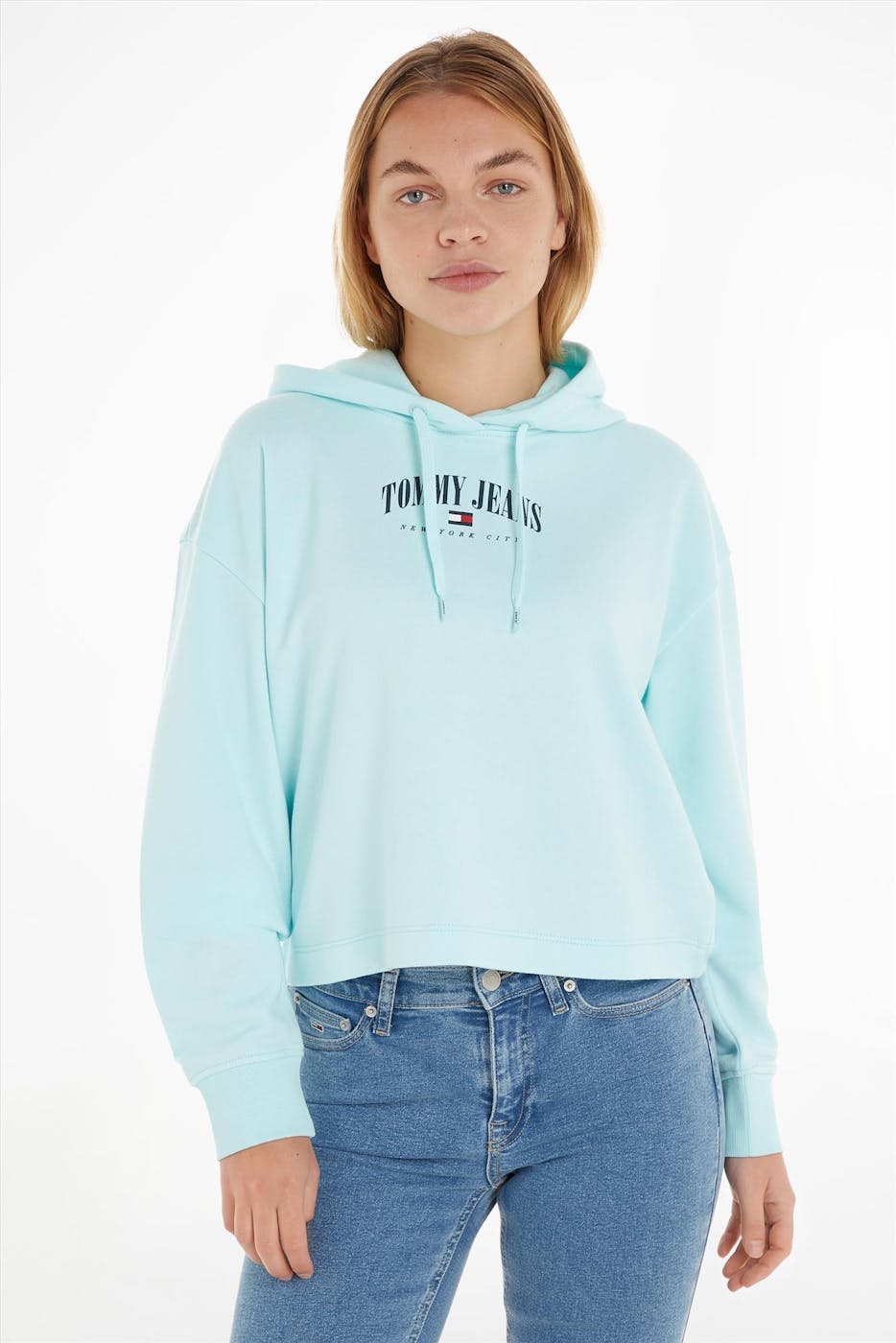 Tommy Jeans - Muntgroene Relax Essential hoodie