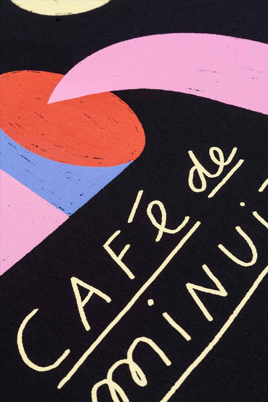 OLOW - Donkergrijze Café De Minuit T-shirt