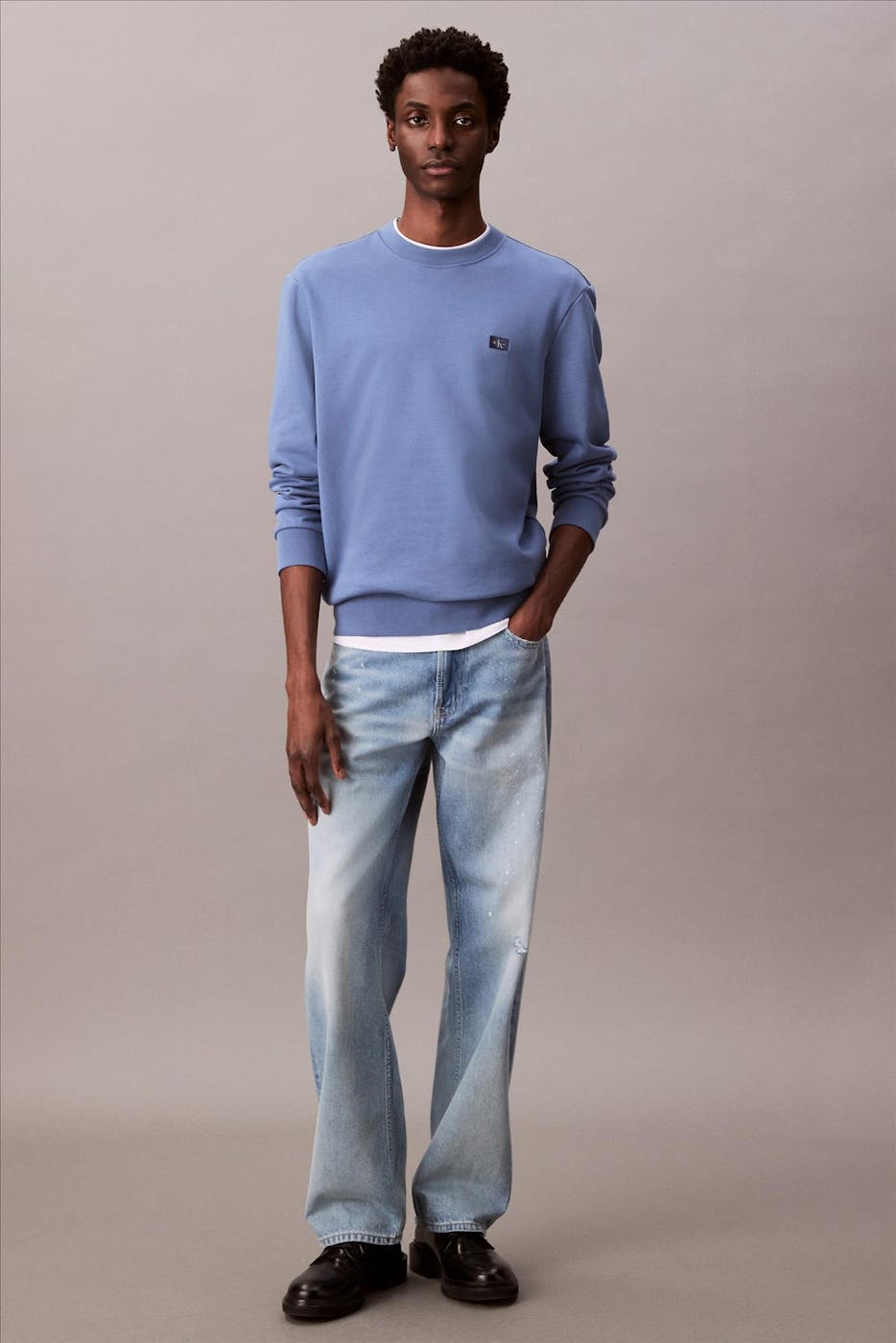 Calvin Klein Jeans - Blauwe Badge sweater