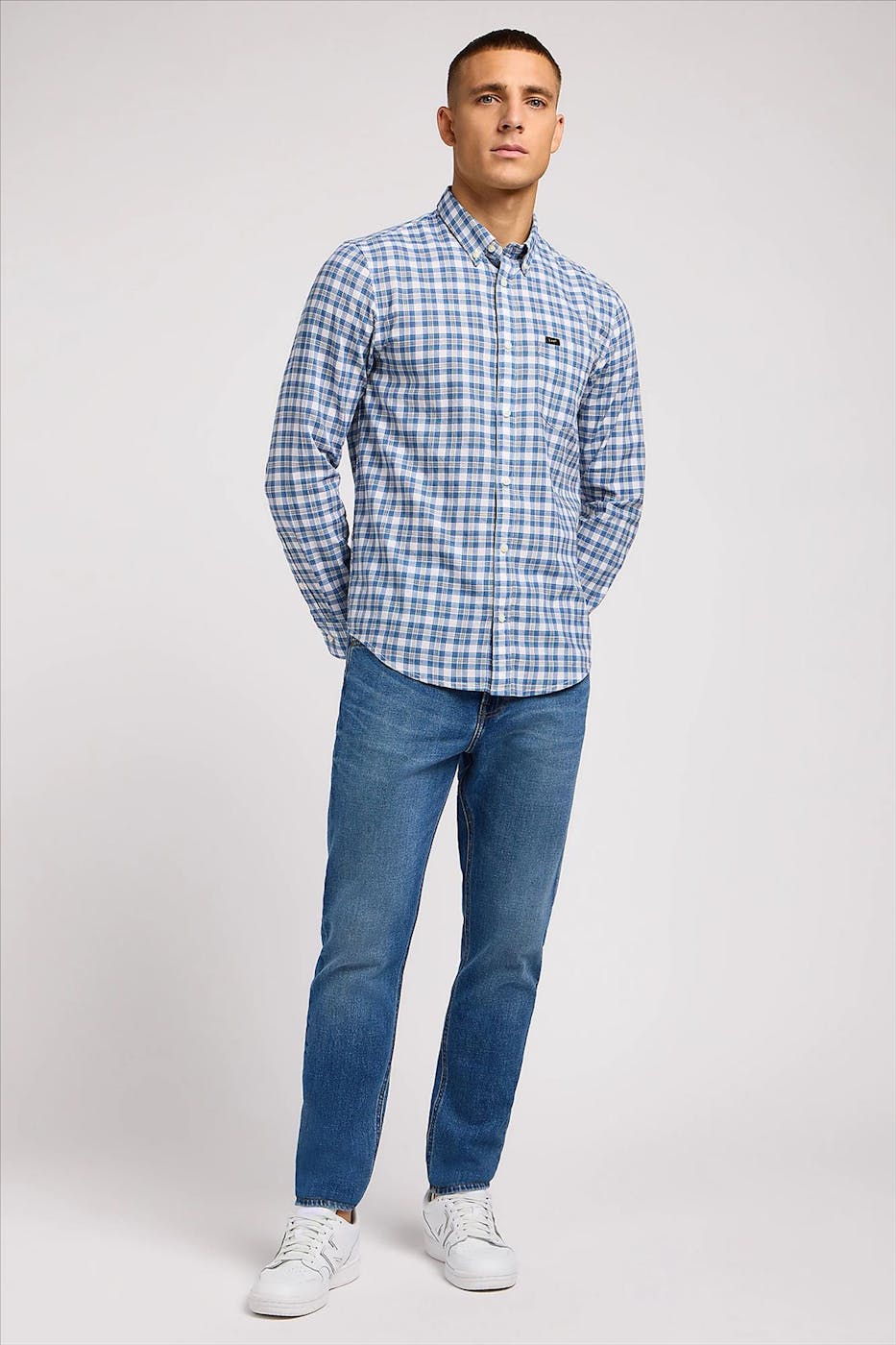 Lee - Middenblauwe Austin Regular Tapered jeans