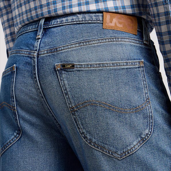 Lee - Middenblauwe Austin Regular Tapered jeans