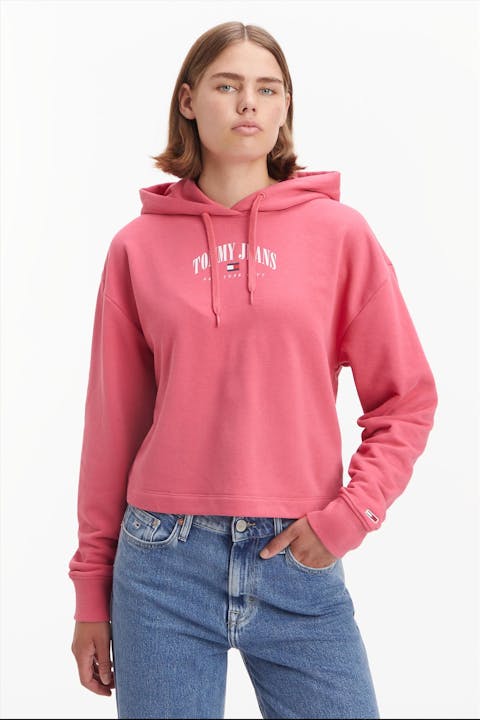 Tommy Jeans - Roze Relax Essential hoodie