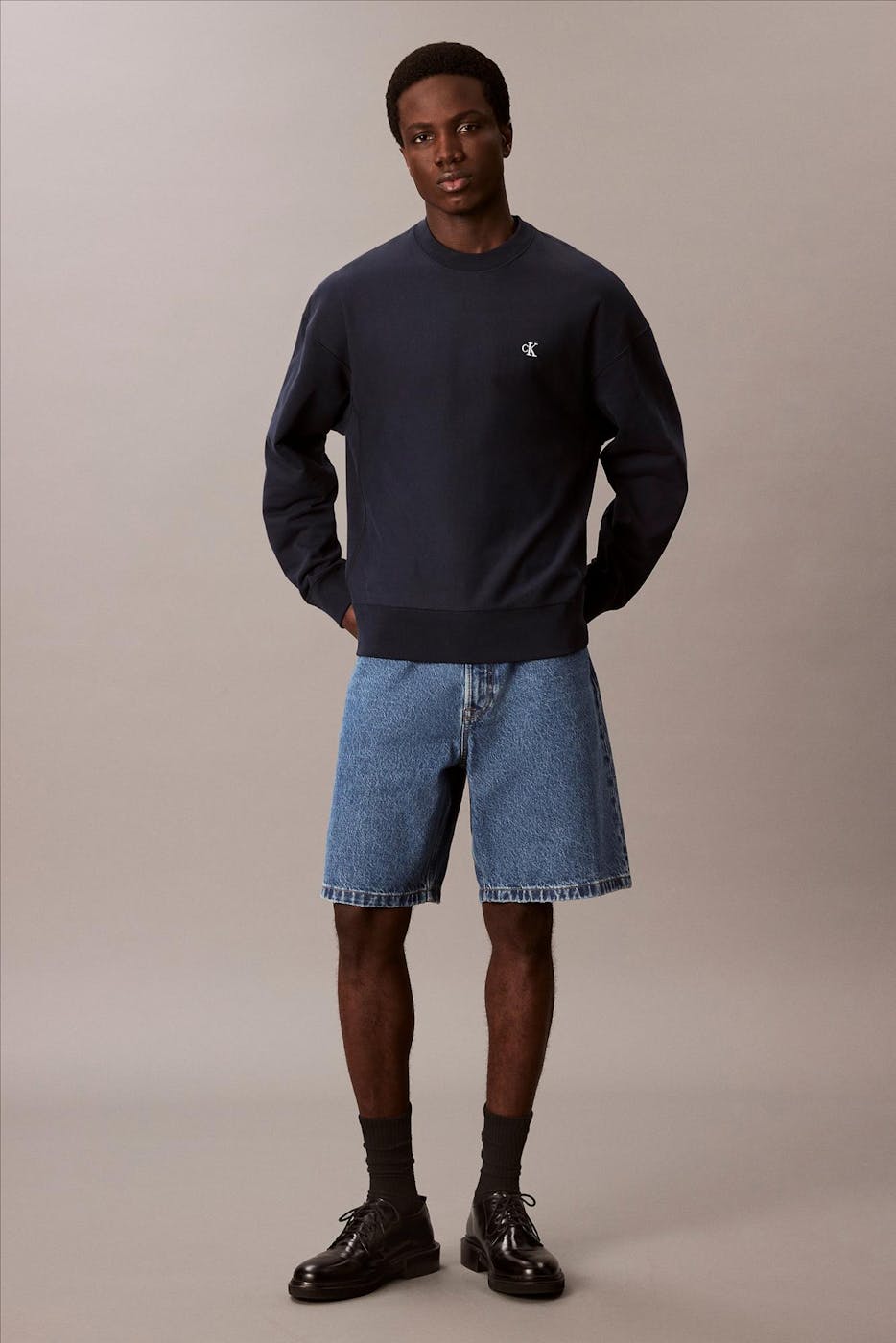 Calvin Klein Jeans - Donkerblauwe Icon Logo sweater
