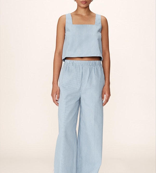 Grace & Mila - Blauwe Patine broek