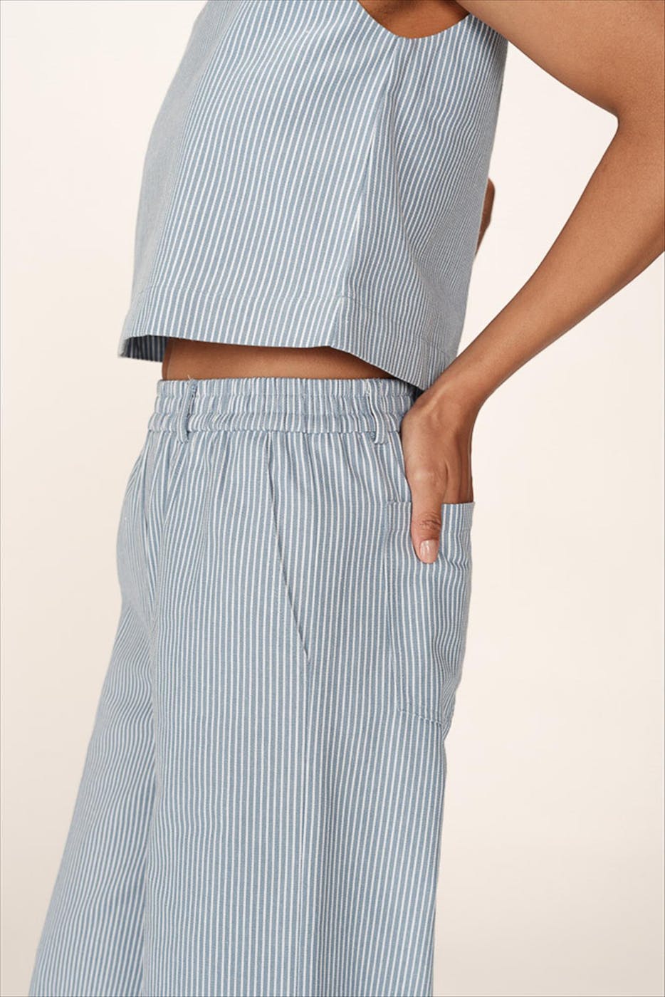 Grace & Mila - Blauwe Patine broek
