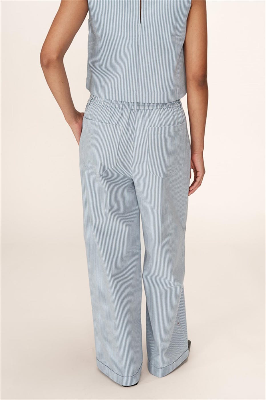 Grace & Mila - Blauwe Patine broek