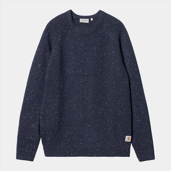 Carhartt WIP - Donkerblauwe Anglistic trui