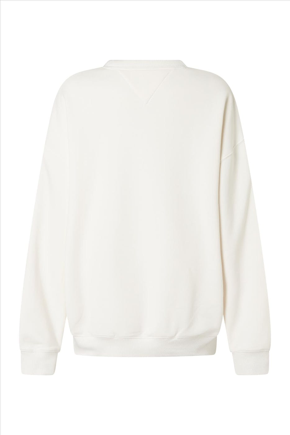 Tommy Jeans - Witte Oversized Tartan sweater