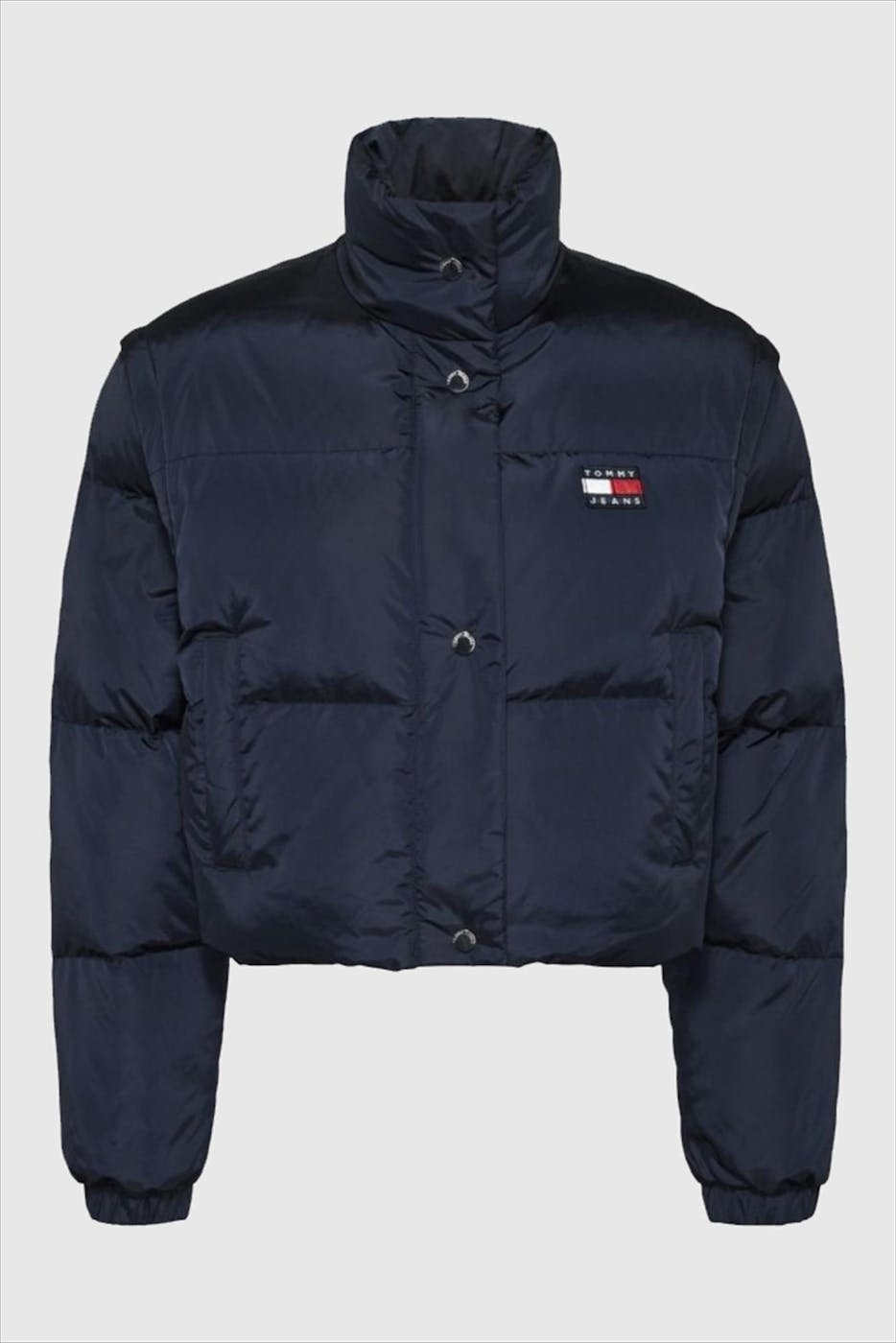 Tommy Jeans - Donkerblauwe Crop pufferjas-bodywarmer