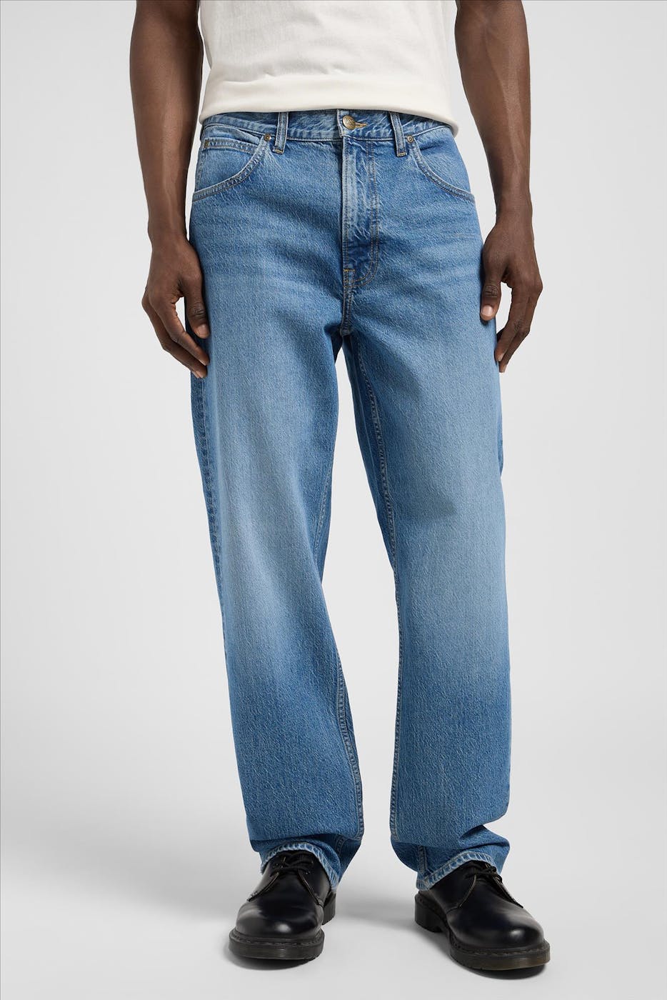 Lee - Blauwe Lyle Asher loose straight jeans