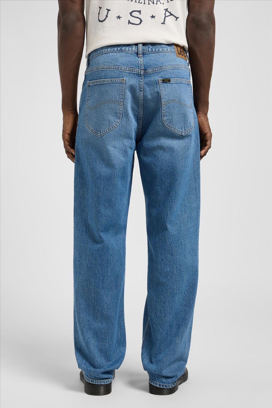 Lee - Blauwe Lyle Asher loose straight jeans